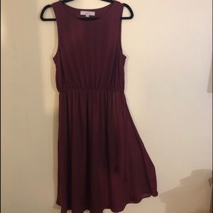 Silky flare summer dress